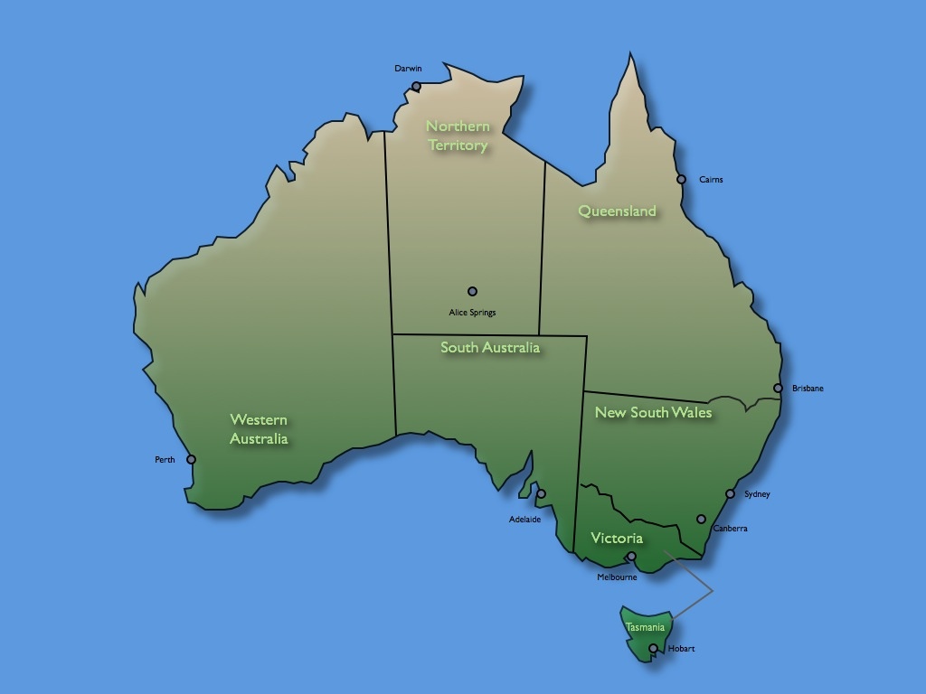 Map of Australia